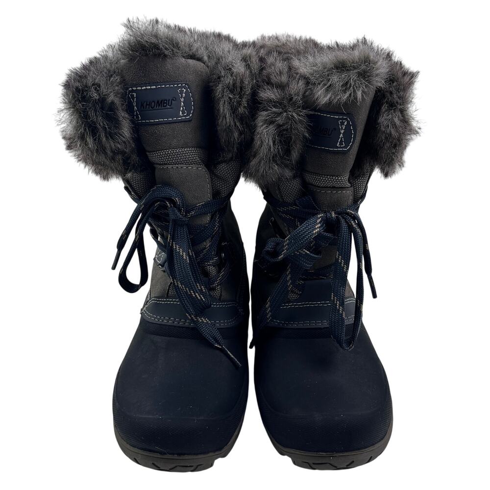 Khombu Slope Suede Waterproof Winter Waterproof Fur Duck Boots Women's Size 9